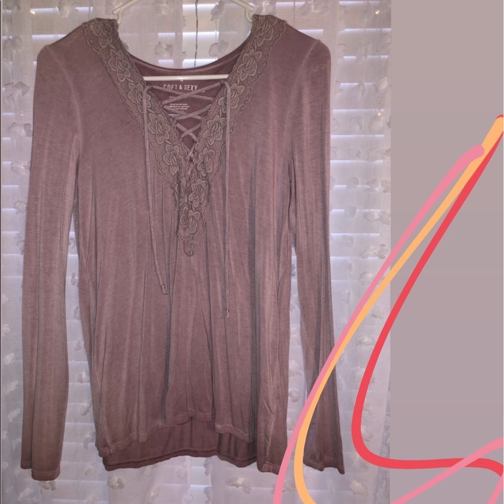 American Eagle Soft & Sexy long sleeve shift